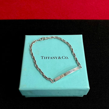 TIFFANY&Co.  Silver 925 Chain ID Bracelet Bangle for Women and Men, 42051