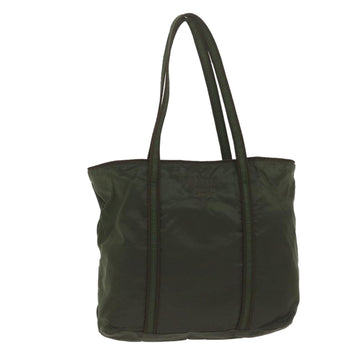PRADA Tote Bag Nylon Khaki Auth 59062