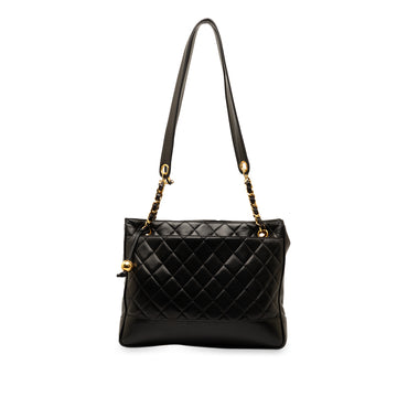CHANEL CC Quilted Lambskin Tote Tote Bag