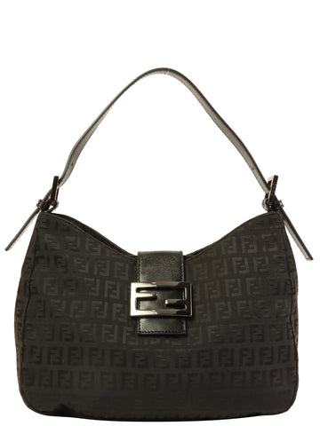 FENDI Ff Pattern Shoulder Bag Black