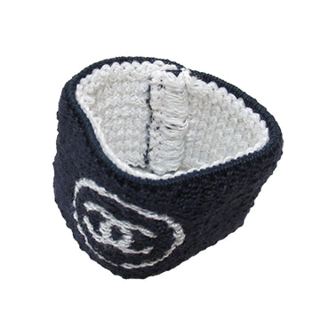 CHANEL Elastic Knit Cotton Headband and Sweatbands Set Other Accessories