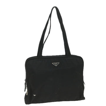 PRADA Shoulder Bag Nylon Black Auth ac2384
