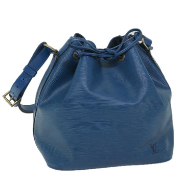 LOUIS VUITTON Epi Petit Noe Shoulder Bag Blue M44105 LV Auth bs8902