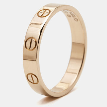 CARTIER Love 18k Rose Gold Wedding Band Ring Size 54