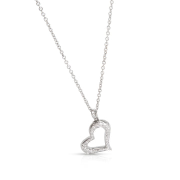 PIAGET Diamond Heart Necklace in 18K White Gold 0.24 CTW