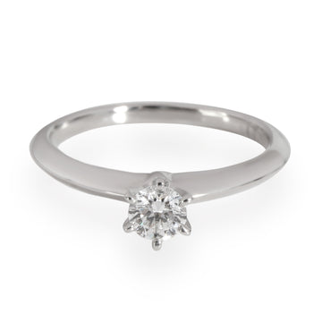 TIFFANY & CO. Diamond Solitaire Engagement Ring in Platinum G VS1 0.28 CT