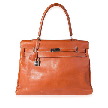 HERMES Fauve Sikkim Kelly Relax 50 PHW