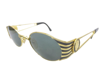 Fendi Black Gold Logo FS142 Sunglasses
