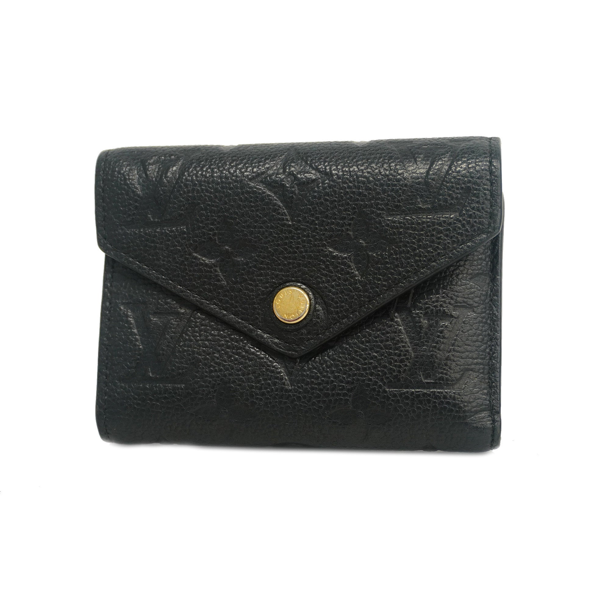Louis Vuitton Victorine Wallet Black in Monogram Empreinte Leather