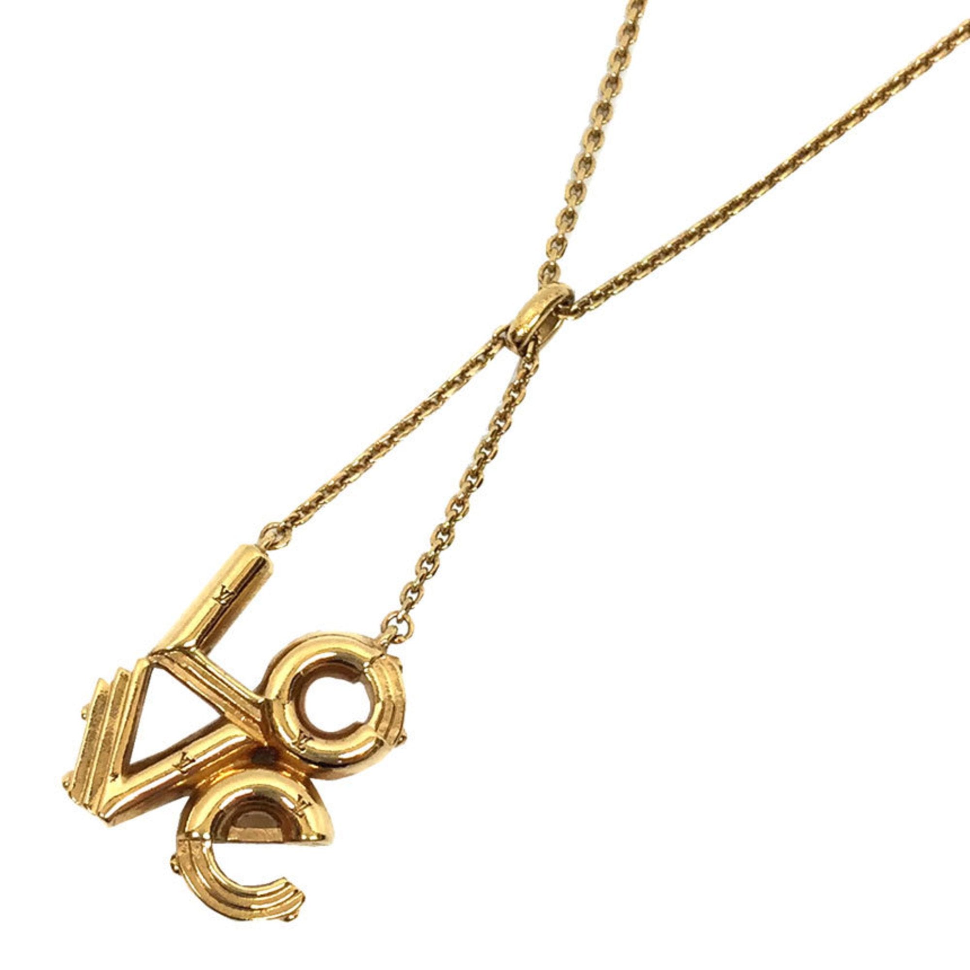 Louis Vuitton M01215 LV Iconic Enamel Necklace, Gold, One Size