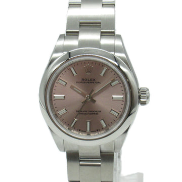 ROLEX Oyster Perpetual Wrist Watch 276200 Mechanical Automatic Pink Stainless Steel 276200