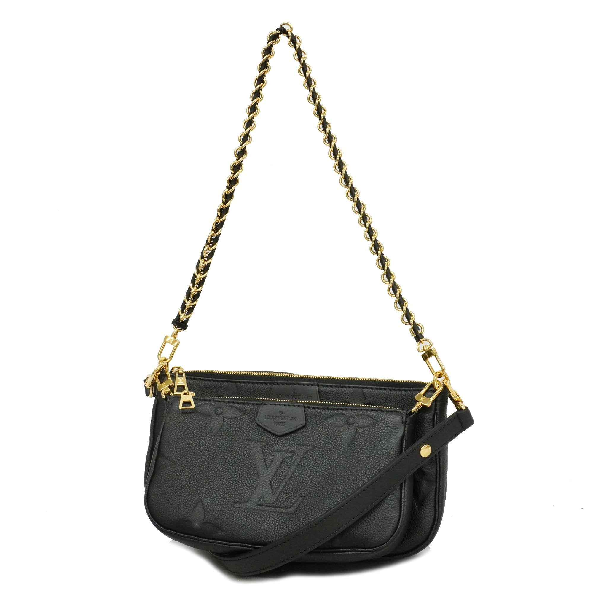 LV Multi Pochette 3 piece with Black strap bag Louis UAE