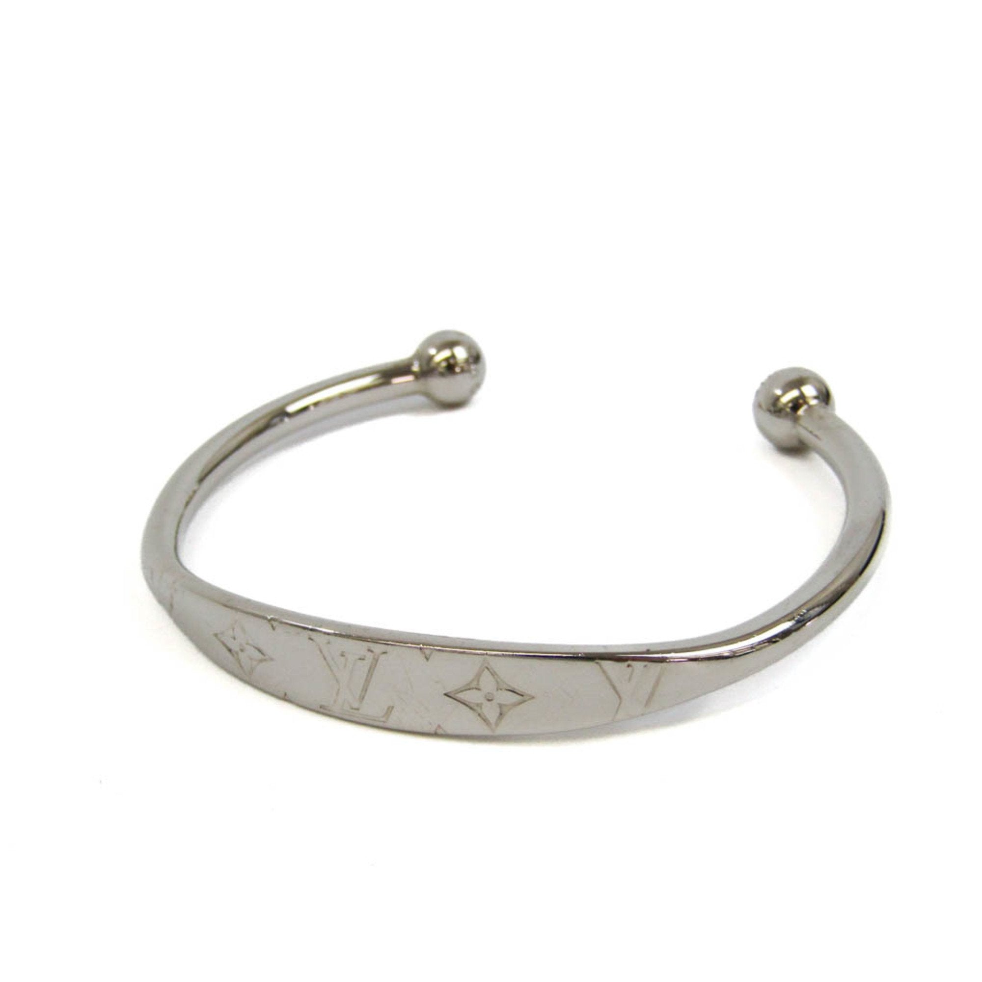 Louis Vuitton Monogram Jonc Cuff Bracelet Metal Silver 16905942