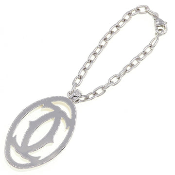 CARTIER bag charm C2 key ring T1220148 silver metal women's holder