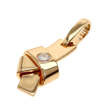 CARTIER knot diamond charm K18 pink gold Ladies