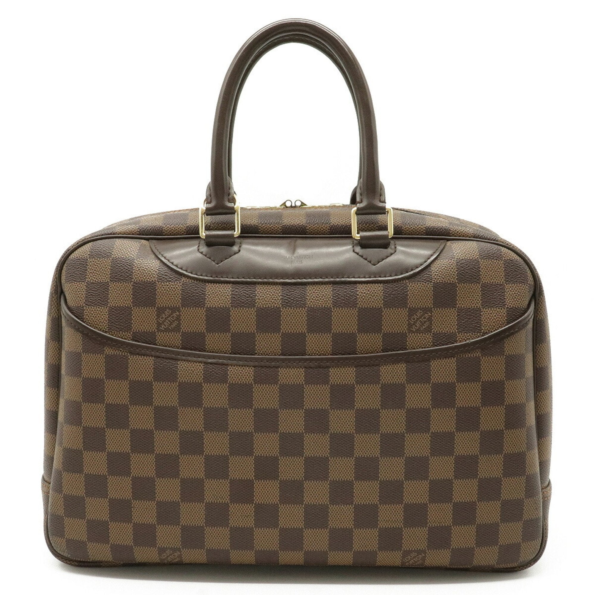 Louis Vuitton Damier Deauville Bowling Vanity Handbag Mini Boston Spec