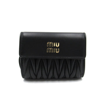 MIU MIU Three-fold wallet Black leather 5ML0022FPPF0002