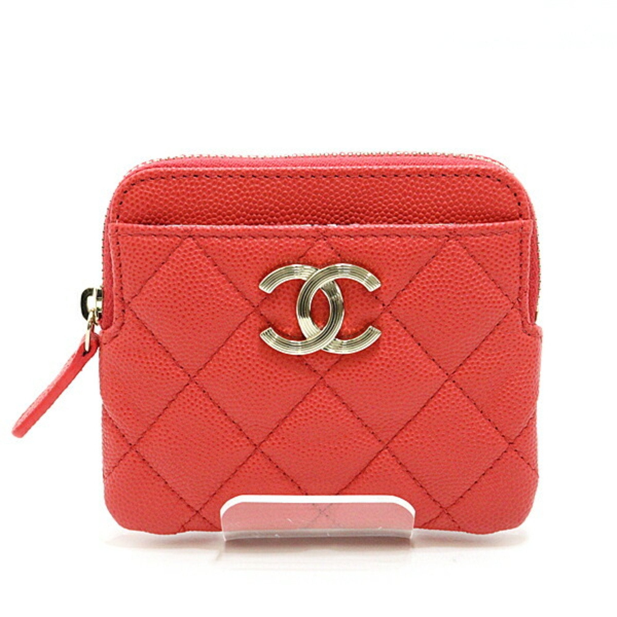 CHANEL Matelasse Classic Zip Coin Purse Pink AP0216 Caviar Leather– GALLERY  RARE Global Online Store