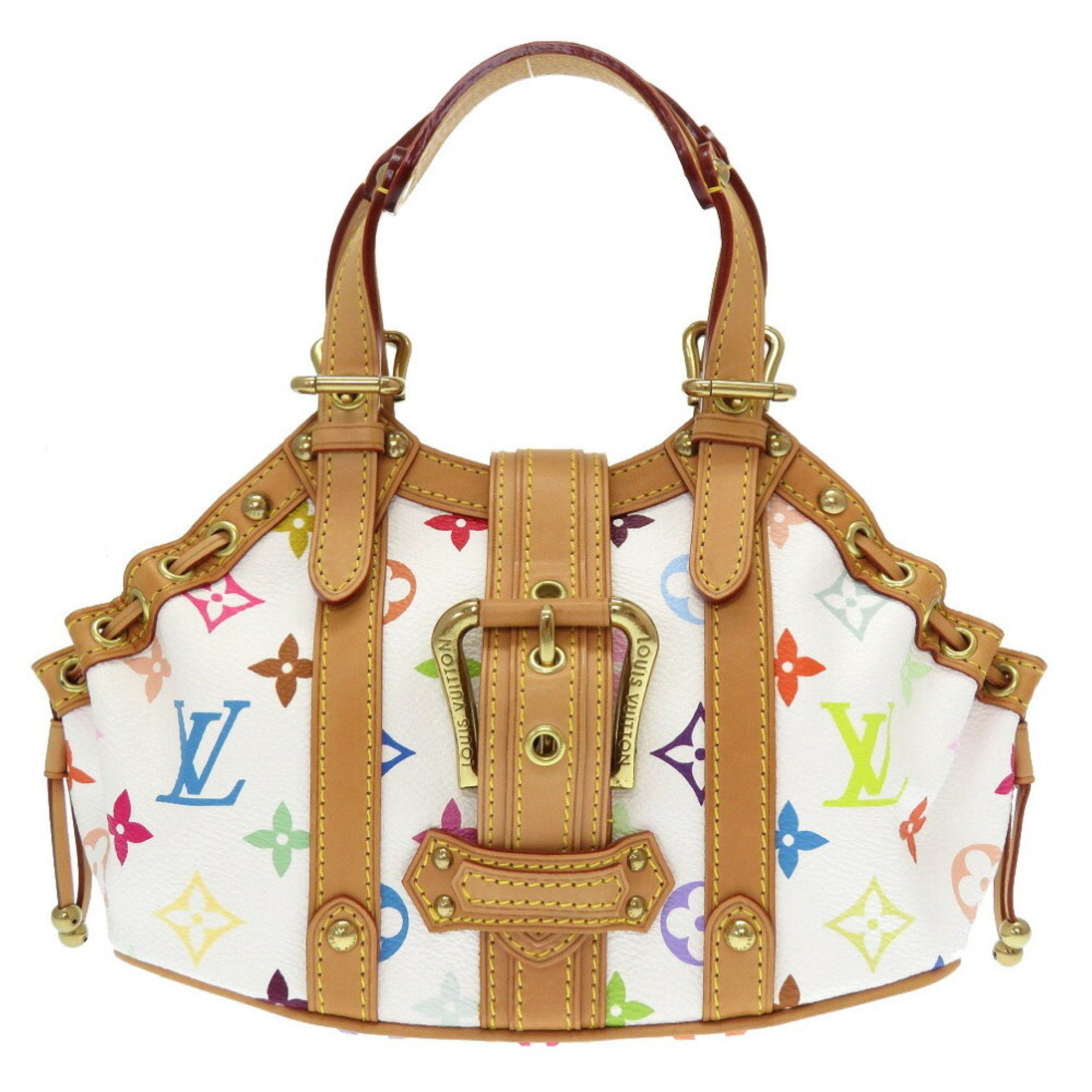 Louis Vuitton Monogram Multicolor Teda PM Bron M92348 Handbag Bag White Louis Vuitton