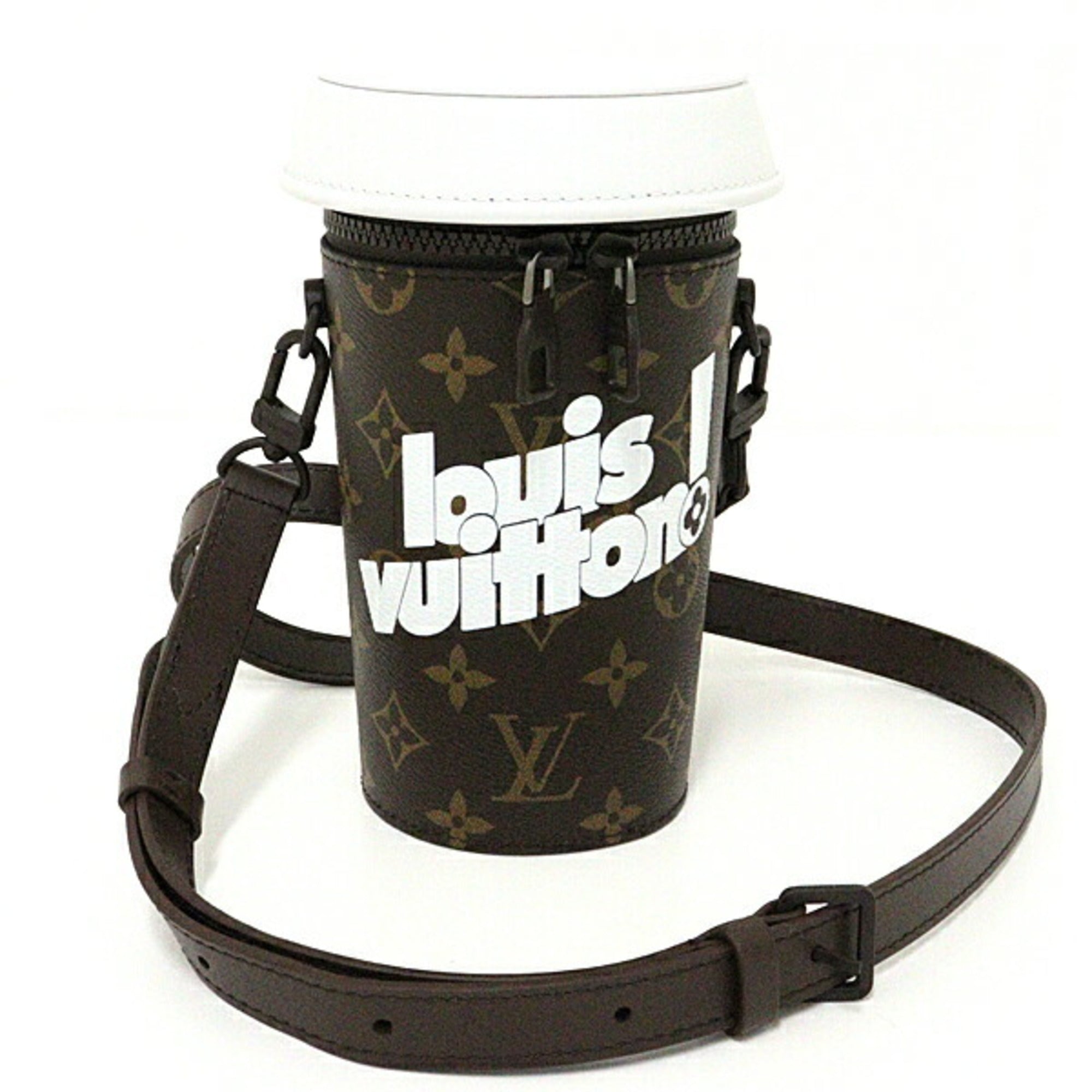 Louis Vuitton Coffee Cup Everyday LV Shoulder Bag Crossbody Monogram M80812 Brown White Hardware