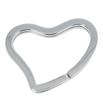TIFFANY Open Heart Keychain Elsa Peretti Silver 925  & Co. Women's