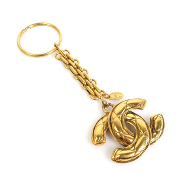 CHANEL Charm Key Ring Coco Mark Vintage Metal Gold Unisex