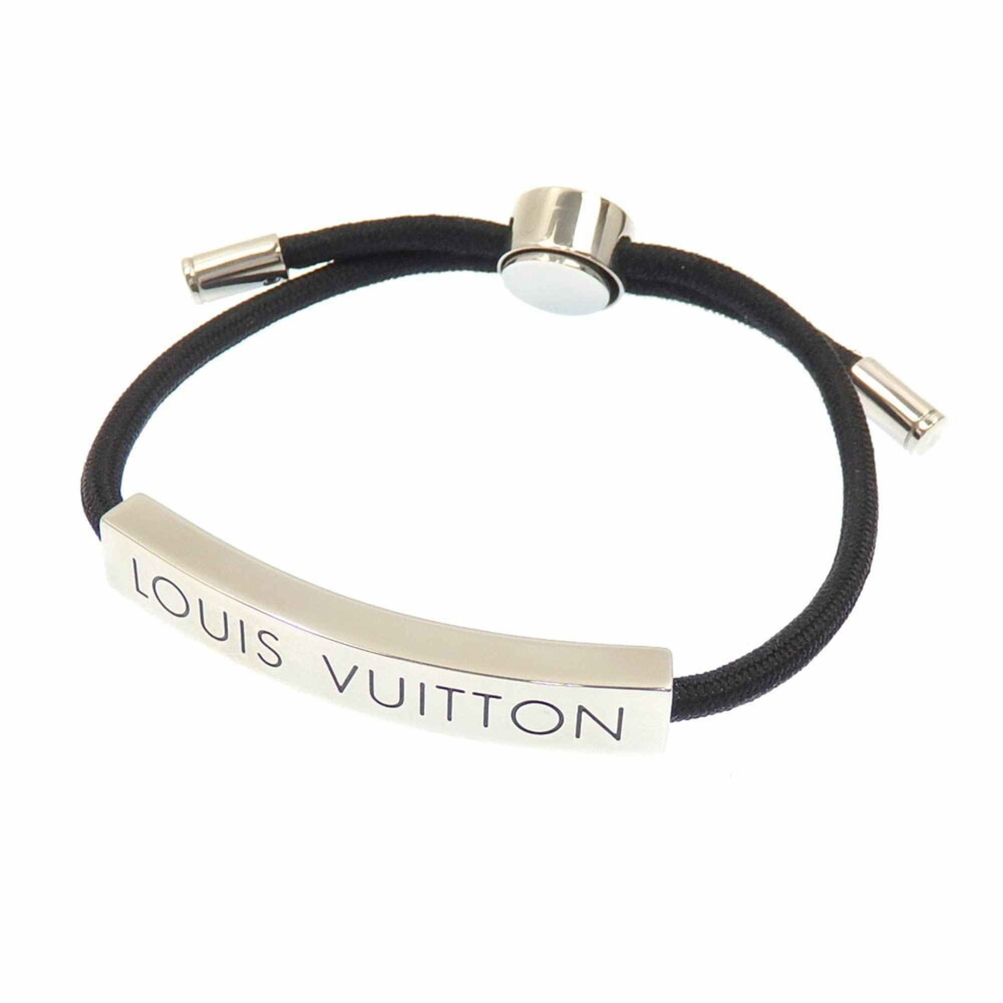 Louis Vuitton Bracelet Brasserie LV Space Metal Nylon M00273 Noir Blac