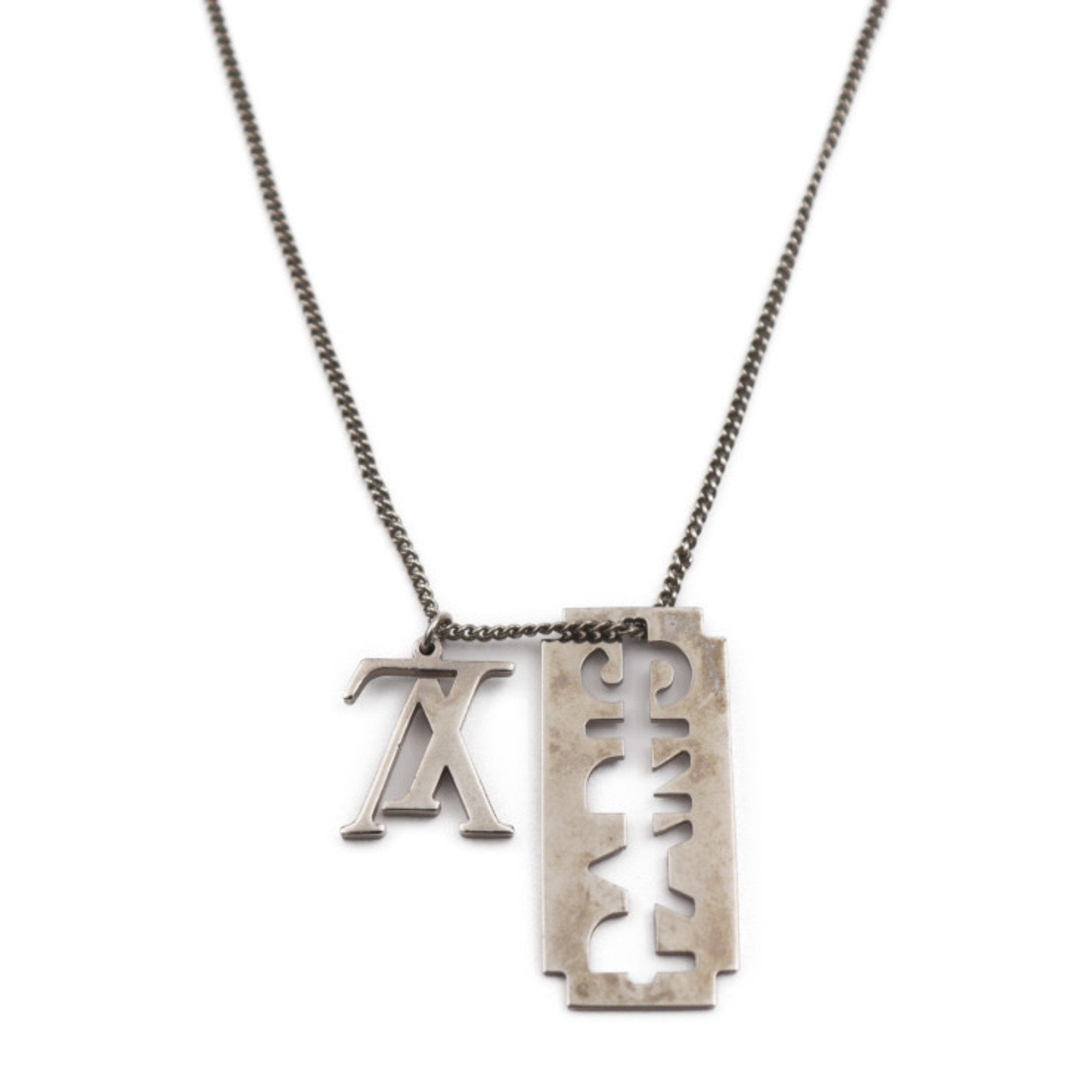 Louis Vuitton Champs Elysées Dog Tag Necklace - Silver-Tone Metal Pendant  Necklace, Necklaces - LOU208502