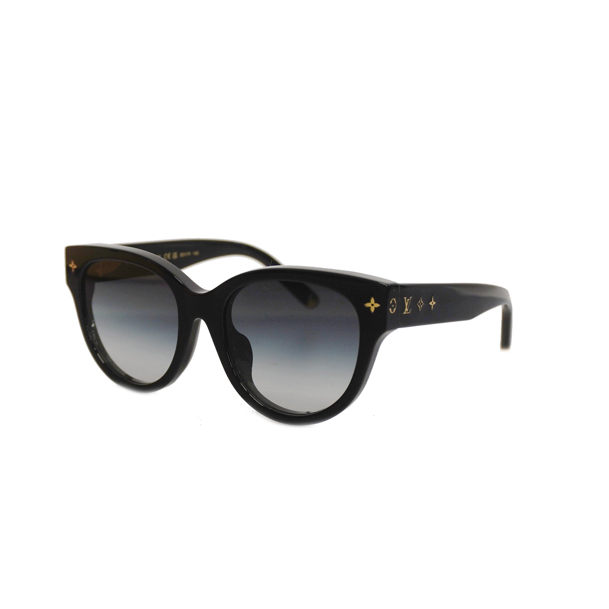 LOUIS VUITTONAuth Women's Sunglasses Black My Monogram Round Z1526E