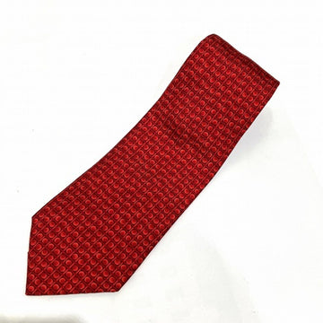 HERMES Silk Allover Print Brand Accessories Necktie Men's