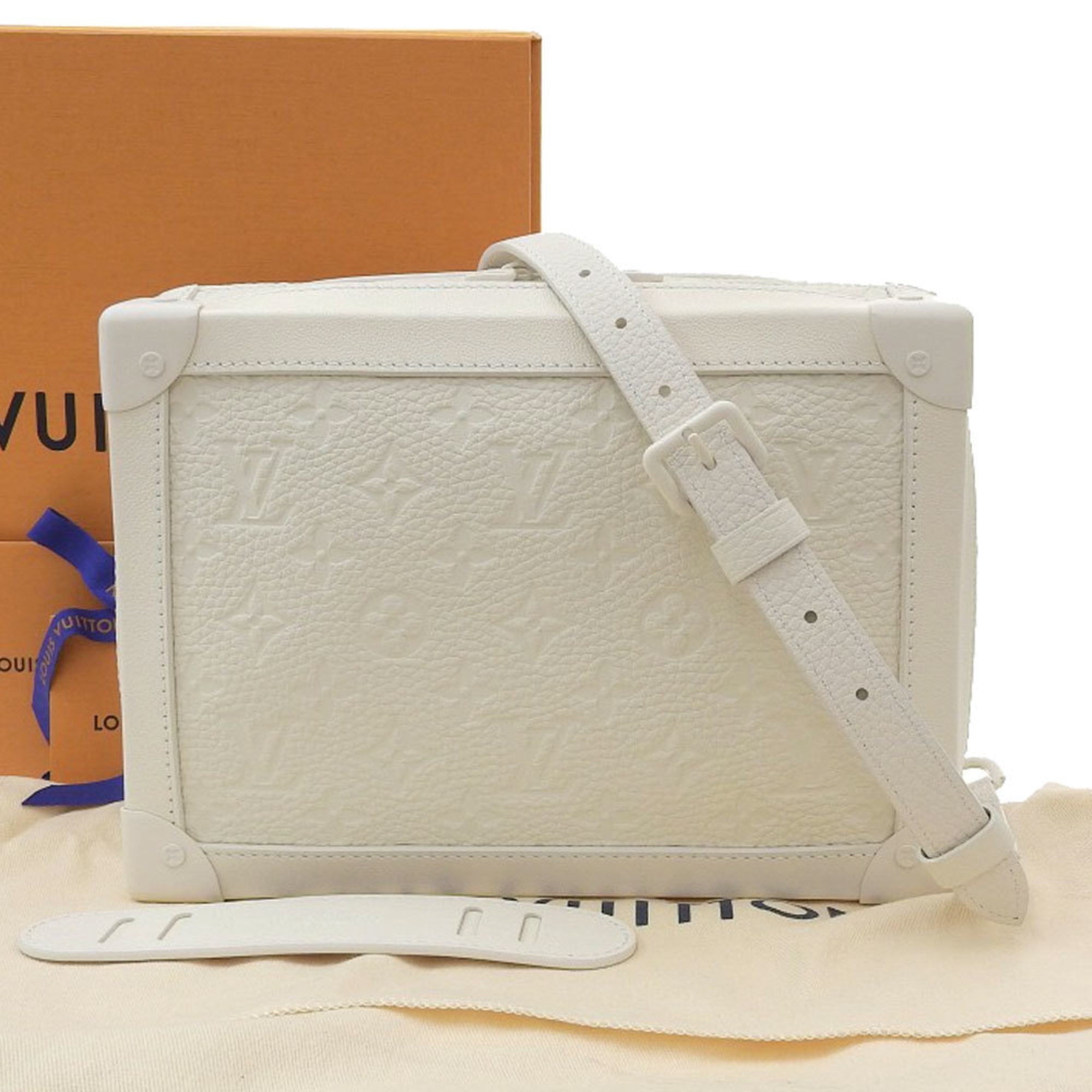 Louis Vuitton Soft Trunk Monogram Powder White in Taurillon