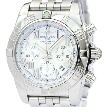 BREITLINGPolished  Chronomat 44 MOP Dial Steel Automatic Watch AB0110 BF563355