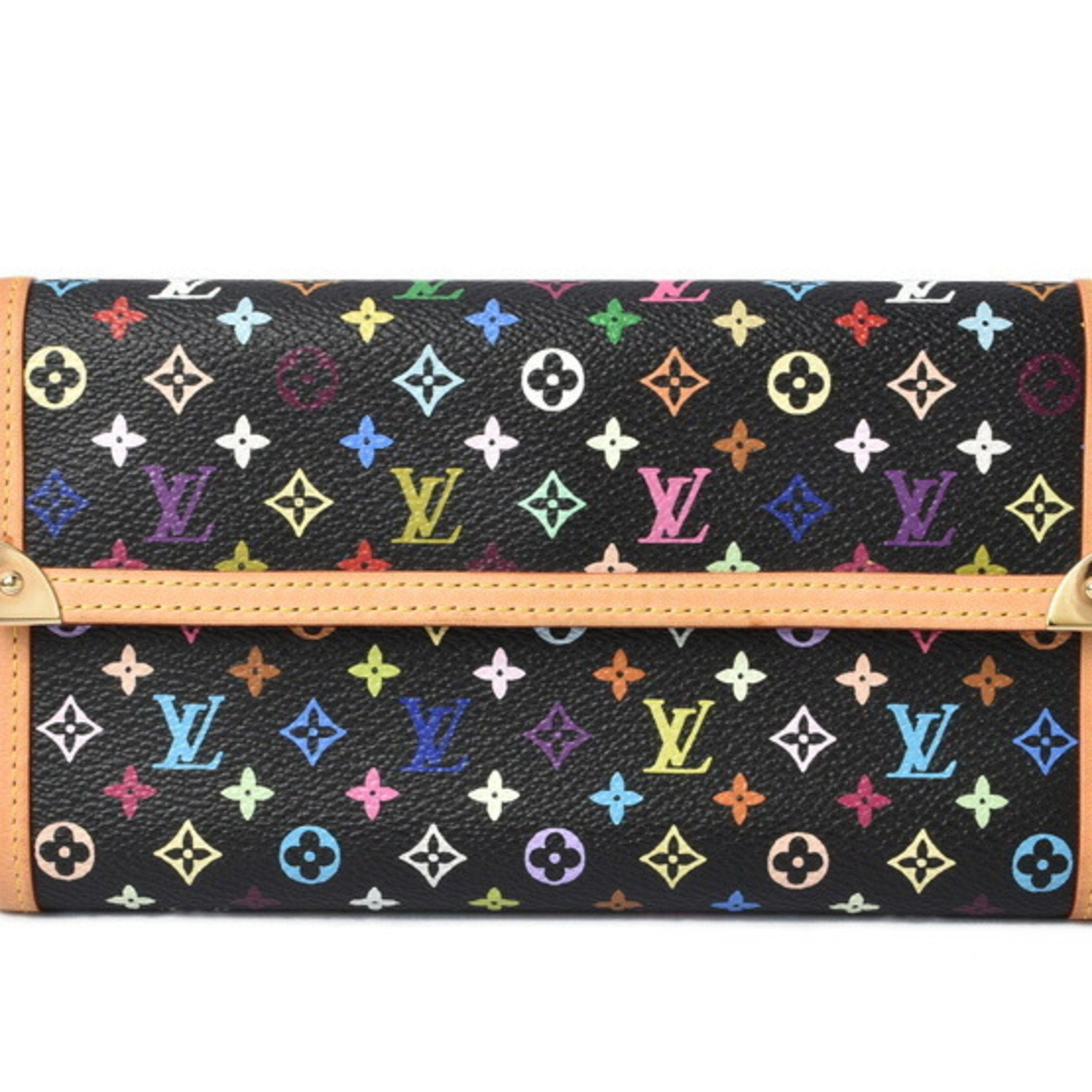 Louis Vuitton Multicolore Monogram Leather Porte Tresor Trifold