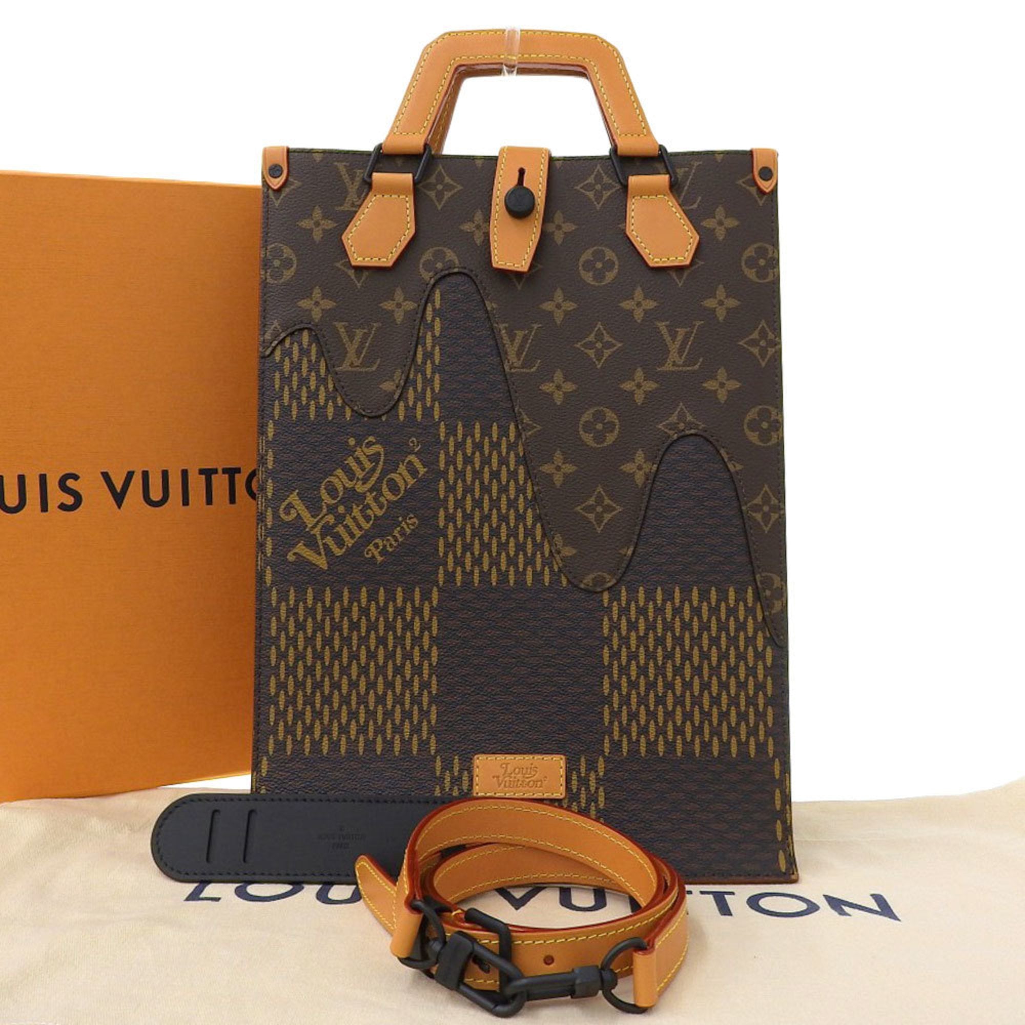 Louis Vuitton Mini Tote Noir N40355 Damier Ebene Canvas Giant Monogram