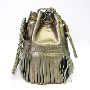 J&M DAVIDSON Carnival S Women's Leather Handbag,Shoulder Bag Gold
