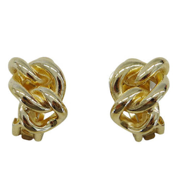 CHRISTIAN DIOR Earrings Women's Chain Gold
