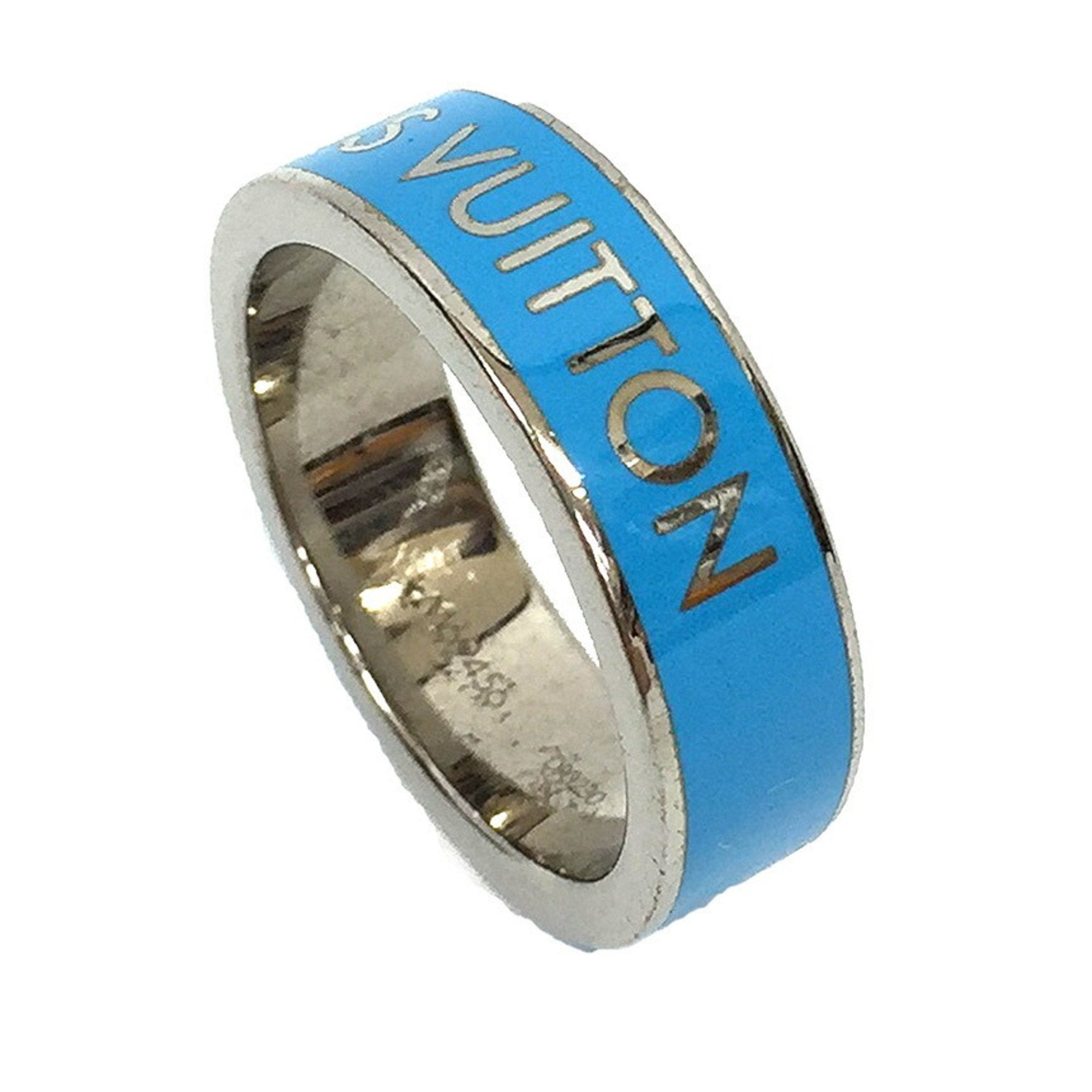 Louis Vuitton Berg Inclusion Ring M69456 M Size Blue aq5176