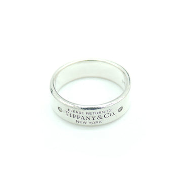 TIFFANY & Co.  return toe narrow ring diamond silver 925 about 15