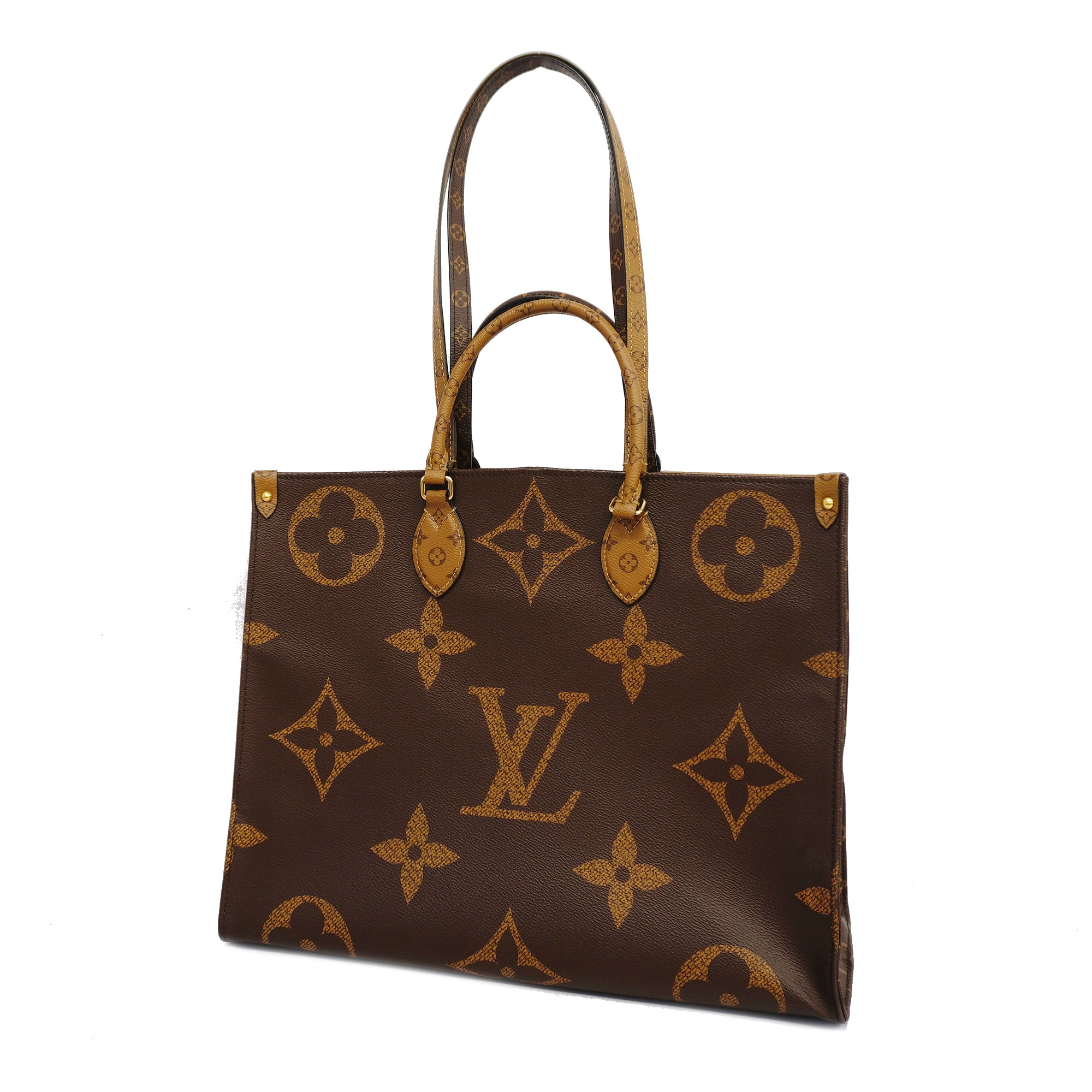 Brown Giant Monogram On The Go GM