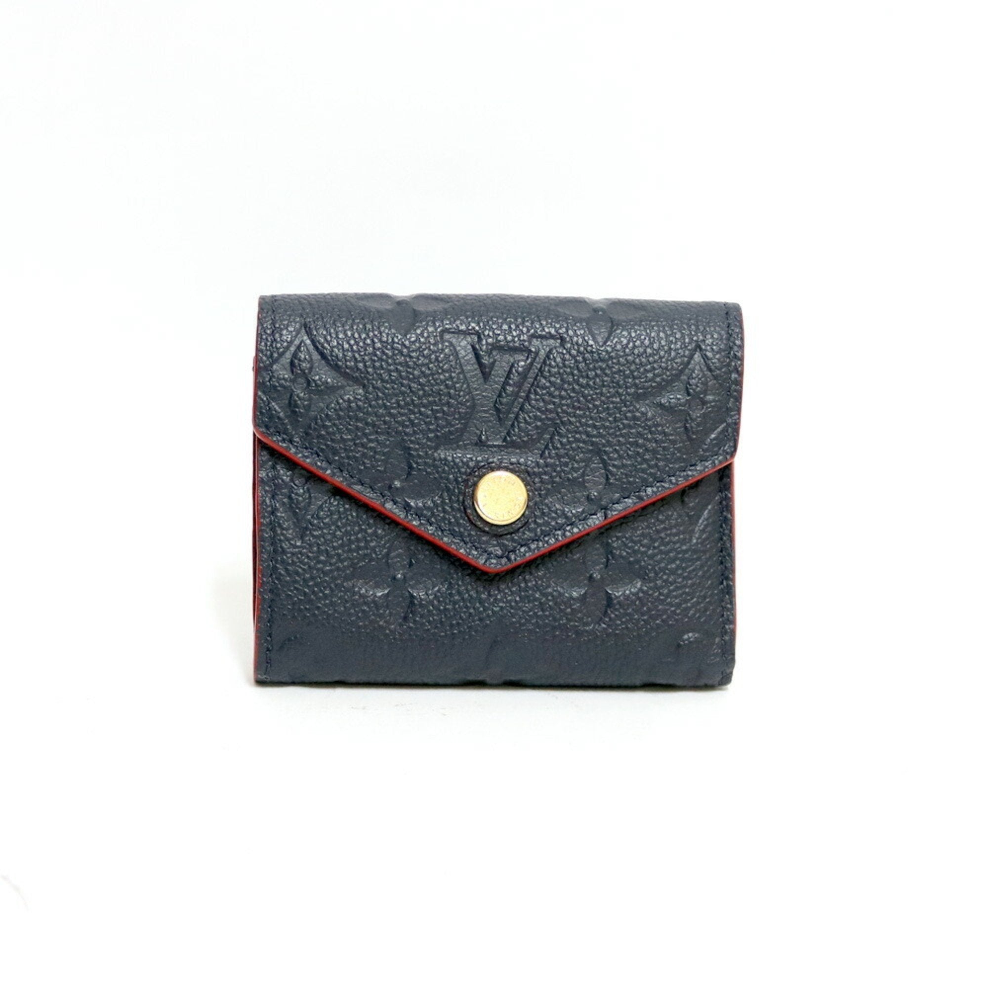 Louis Vuitton Tri-Fold Wallet Monogram Amplant LV Initial A.K Included