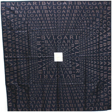 BVLGARI Mania Silk Scarf Muffler Pattern Black  | Ladies