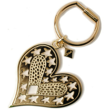 CHLOE  Keychain Keyring Heart Motif Light Gold 3K0386-CB7