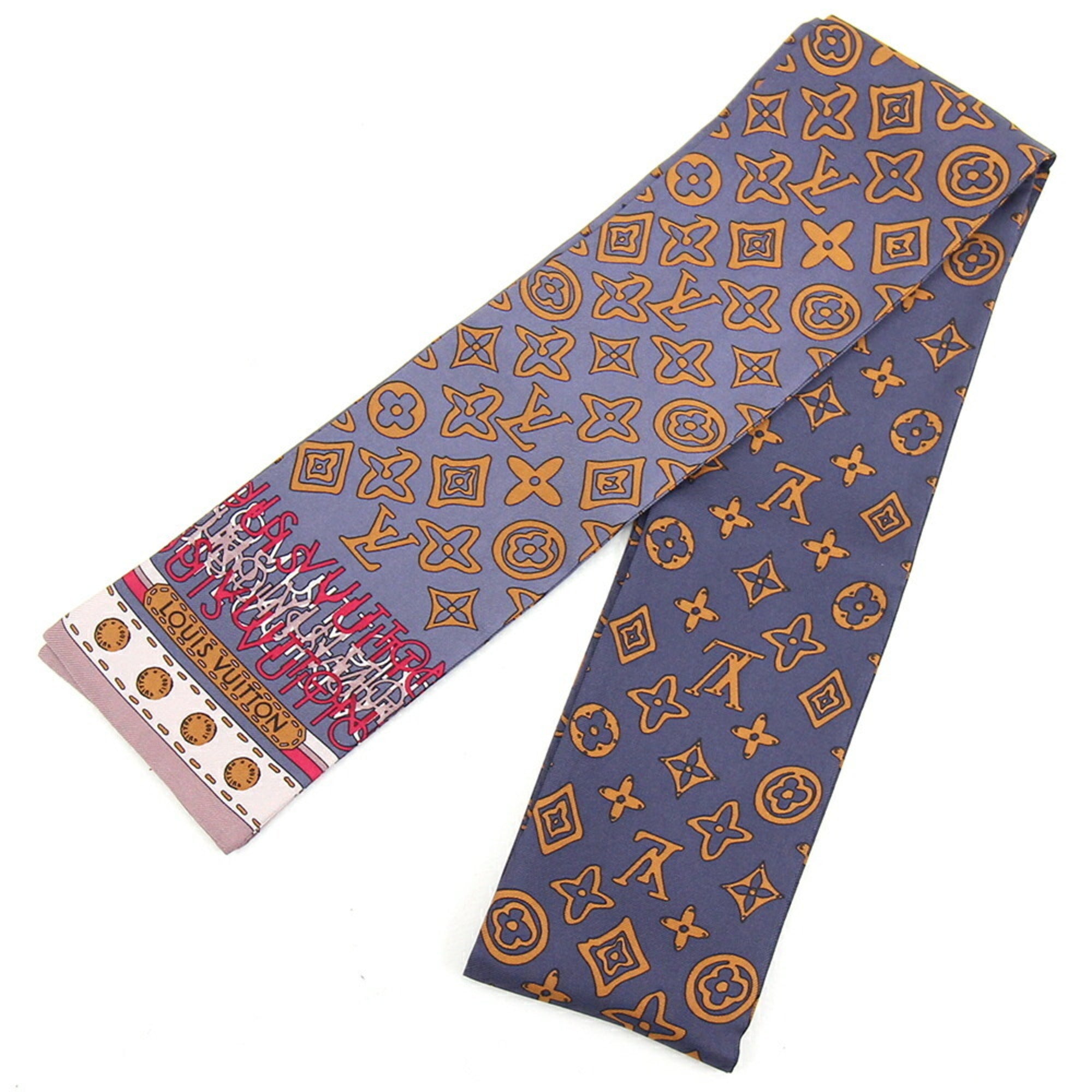 Silk scarf Louis Vuitton Burgundy in Silk - 20979755