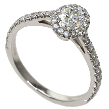 TIFFANY Soleste Oval Diamond Ring Platinum PT950 Ladies &Co.