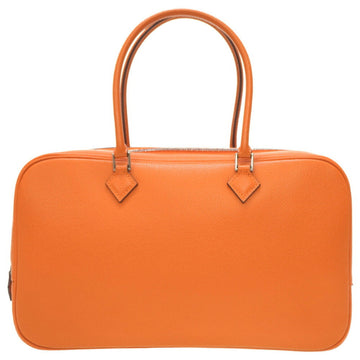 HERMES Plume Elan 28 Epson Orange H Stamp Handbag