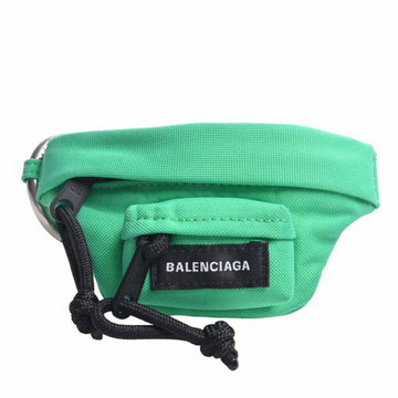 BALENCIAGA Nylon Micro Beltpack Bracelet Keyring Keychain Charm 678883 Green