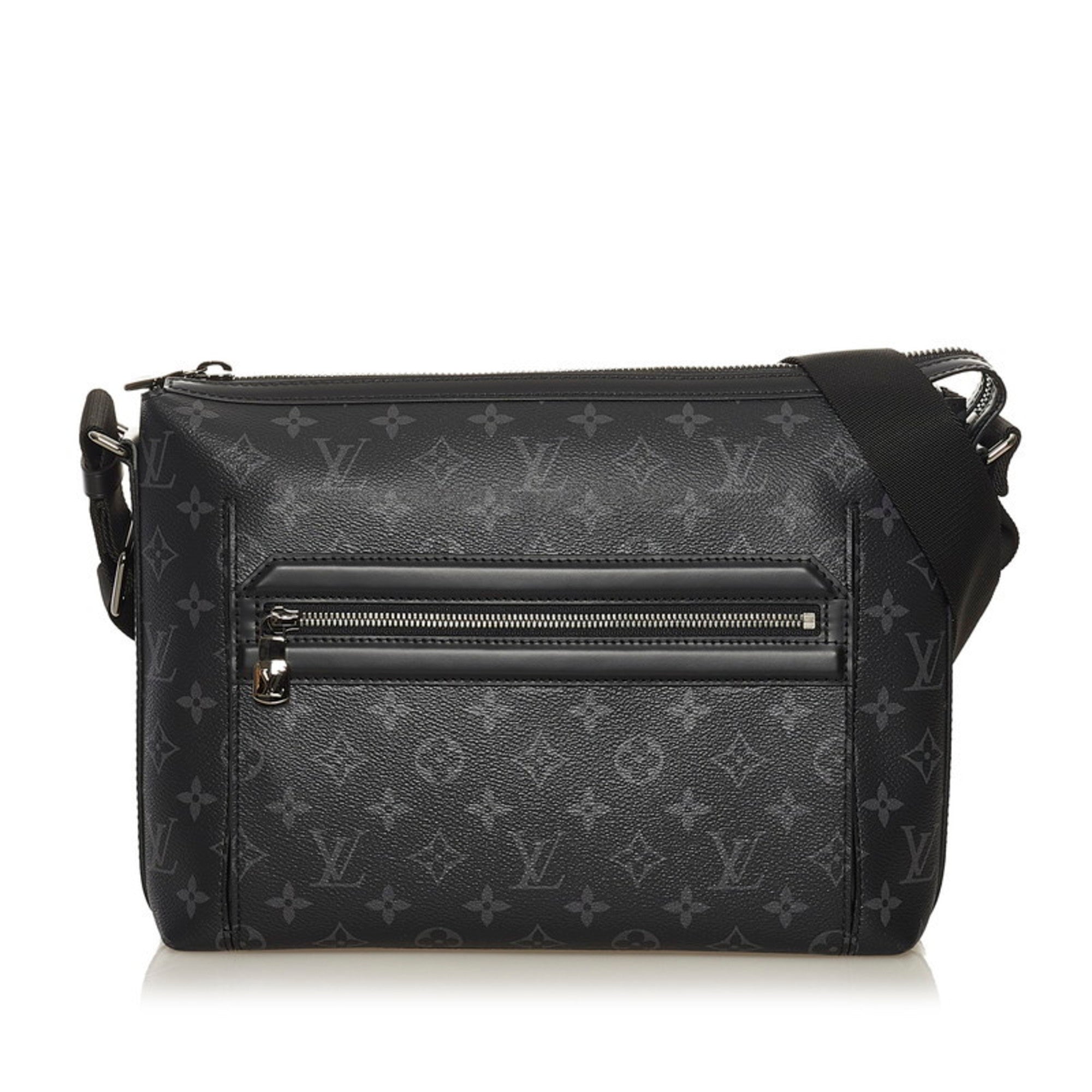 Louis Vuitton Monogram Eclipse Odyssey PM Shoulder Bag M44223 Black Gr