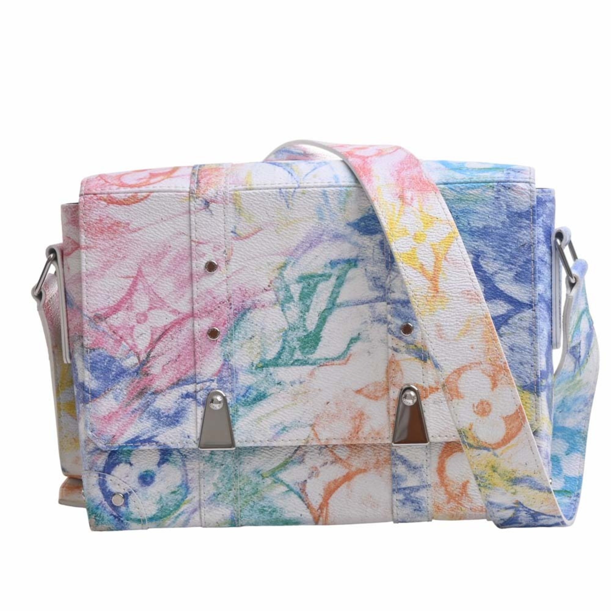 Louis Vuitton Trunk Messenger Pastel Multicolor in Canvas with