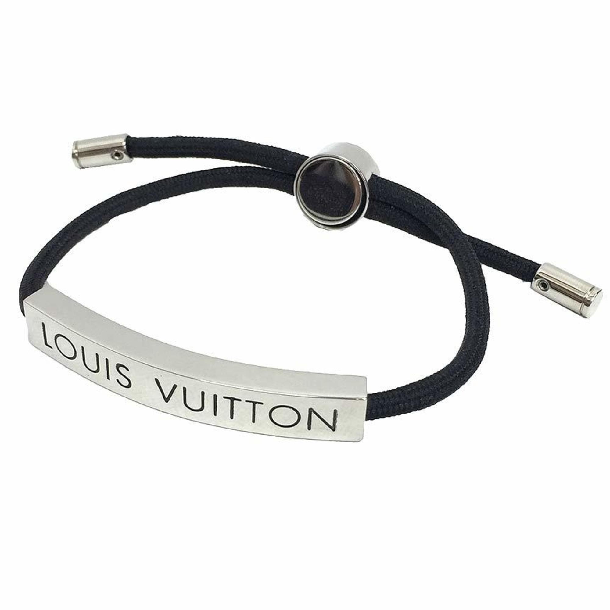 Louis Vuitton LV Space Bracelet Metal and Nylon Black 1532831
