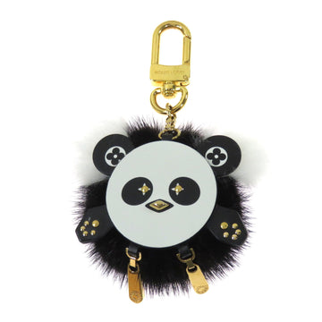 LOUIS VUITTON M63094 bijou sack fur wild panda charm keychain mink ladies